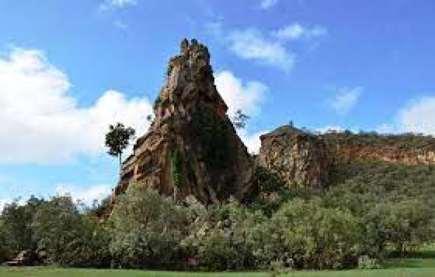 A Hiking Day to hell`s Gate National Park in Kenya.