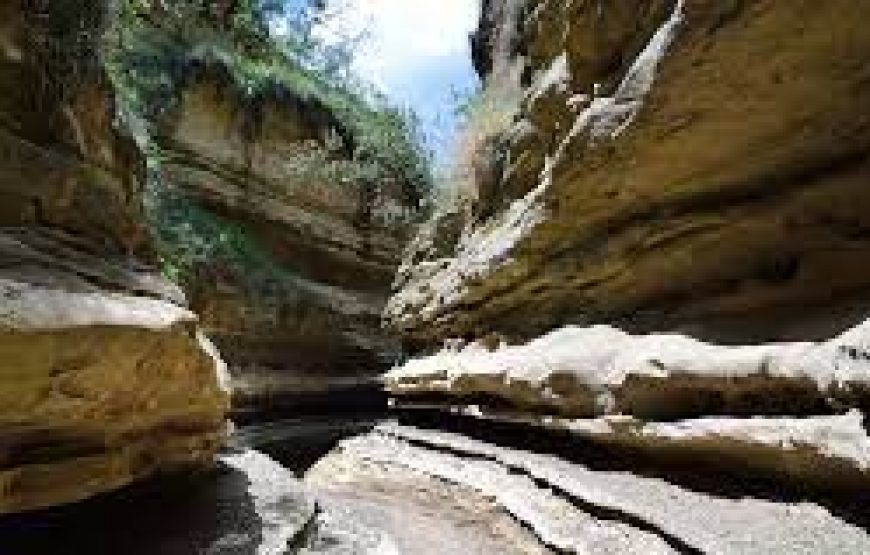 A Hiking Day to hell`s Gate National Park in Kenya.